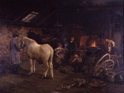 "Wachtend op Zijn Beurt" door John Percy Cooke