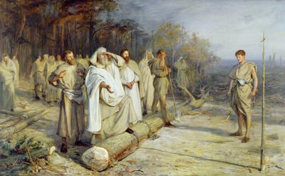 Het Bepalen van de Plaats van een Vroegchristelijk Altaar door John Pettie