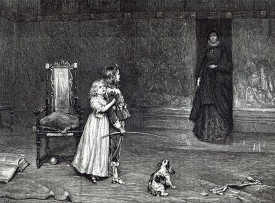 De verschijning van de gravin van Derby in de Gouden kamer, scène uit Scott