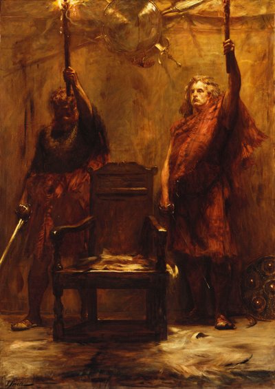 De Kandelaars van de Stamhoofd door John Pettie