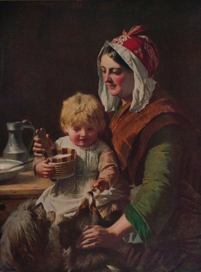 Etenstijd, ca. 1850, ca. 1915 door John Phillip