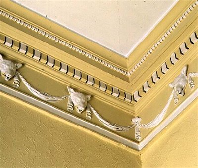 Neoklassiek fries uit de eetkamer, Belle Isle, Windermere, 1774 door John Plaw