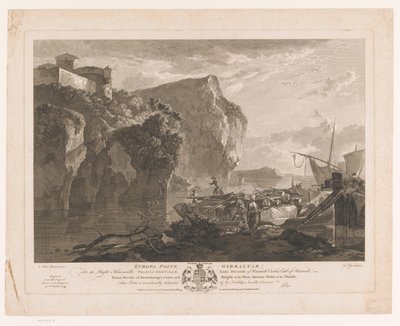 Gezicht op Europa Point, Gibraltar door John Pye (I)