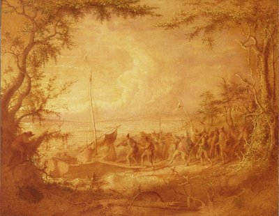 Inscheping vanuit Communipaw, 1861 door John Quidor