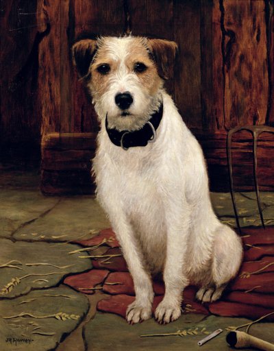 Portret van Terrier door John Rabone Harvey