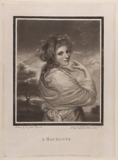 Een Bachante (Emma Hart, later Lady Hamilton) door John Raphael Smith