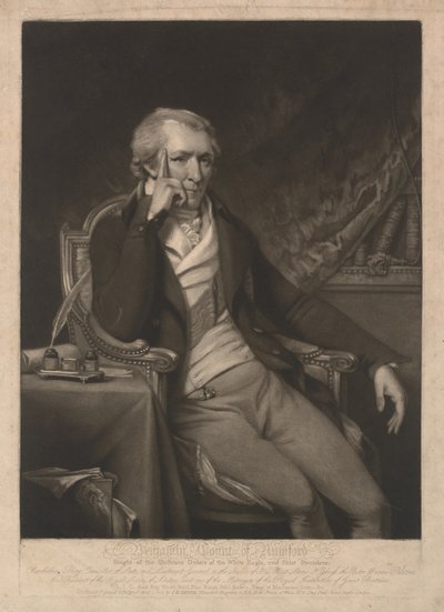 Benjamin Thompson, graaf van Rumford door John Raphael Smith