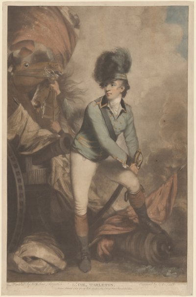 Luitenant-kolonel Tarleton door John Raphael Smith