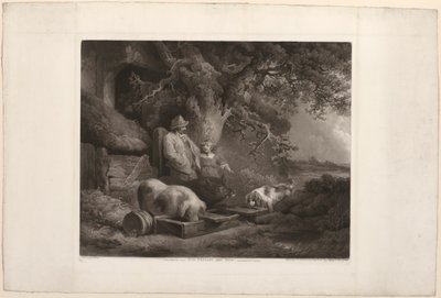 Boer en varkens door John Raphael Smith