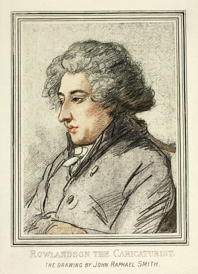 Portret van Thomas Rowlandson, uit Reproducties van Tekeningen door Oude Meesters in het British Museum door John Raphael Smith
