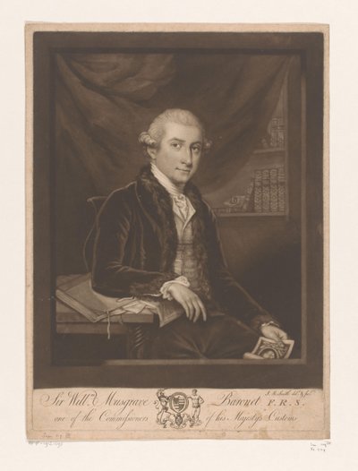 Portret van William Musgrave door John Raphael Smith