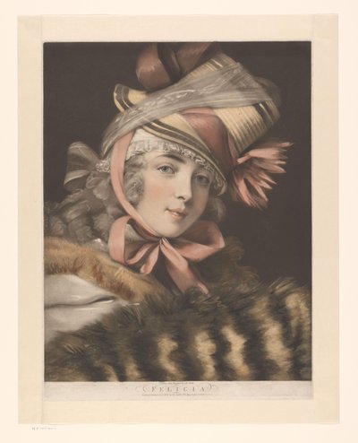 Portret van een actrice, mogelijk Louise-Rosalie Lefebvre door John Raphael Smith