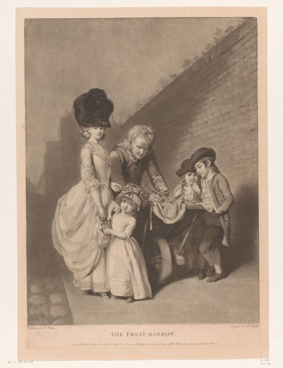 Portret van een familie, mogelijk de familie Walton door John Raphael Smith