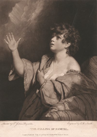 De roeping van Samuel door John Raphael Smith