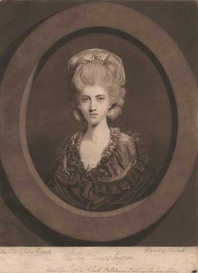 De Eerbare Frances Ingram door John Raphael Smith