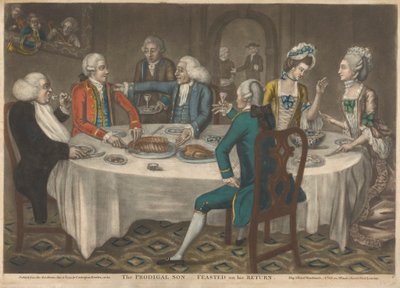 De verloren zoon feest op zijn terugkeer (1 van 5) door John Raphael Smith