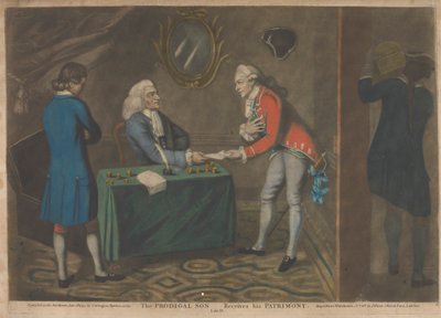 De verloren zoon ontvangt zijn erfdeel (1 van 5) door John Raphael Smith