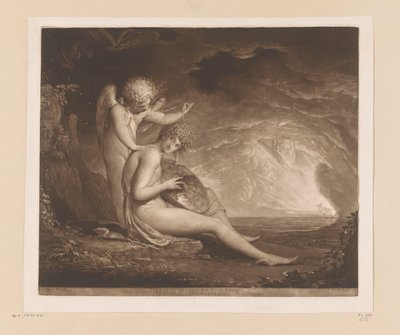Uitvinding van de lier door Mercurius door John Raphael Smith