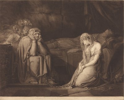 Belisane en Parcival Onder de Betovering van Urma door John Raphael Smith after Henry Fuseli