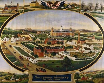 Uitzichten van de Gebouwen en Omgeving van het Berks County Almshouse door John Rasmussen