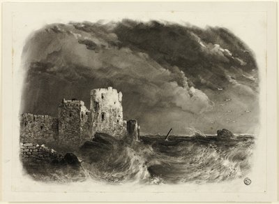 Vervallen Kasteel aan Zee door John Rawson Walker