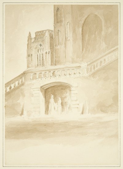 Redcliffe Conduit en een deel van de noordelijke portiek door John Reverend Eden