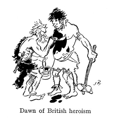Dageraad Van Britse Heldhaftigheid, Oude Britten Schilderen Zichzelf Met Woad door John Reynolds