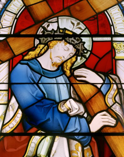 Dolgellau, St Mary, Christus draagt het kruis, 1864 door John Richard Clayton