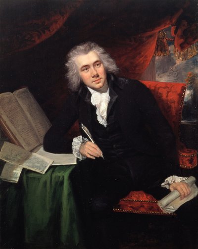 Portret van William Wilberforce (1759-1833) op 29-jarige leeftijd door John Rising