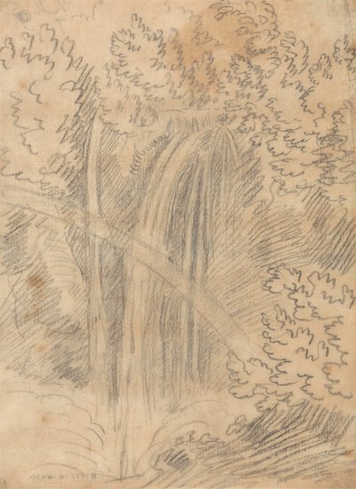 Een Waterval door John Robert Cozens