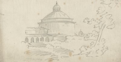 Ariccia door John Robert Cozens