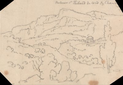 Tussen Saint-Thibaud-de-Couz en Chambery door John Robert Cozens