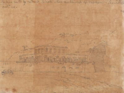 Cassino gebouwd door kardinaal Spinelli door John Robert Cozens