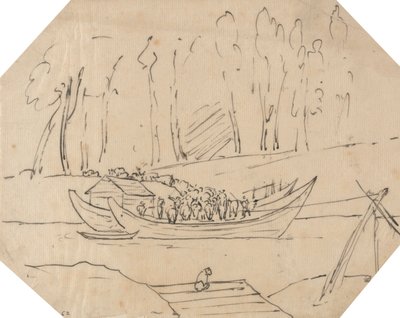 Vee op een Boot door John Robert Cozens