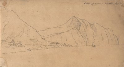 Kust van Genua richting Lerici door John Robert Cozens