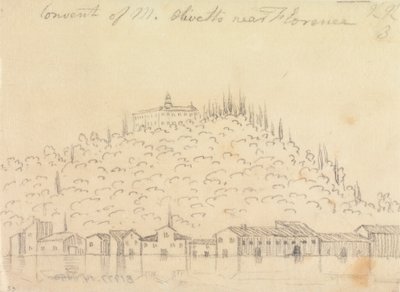 Klooster van Monte Olivetto bij Florence door John Robert Cozens