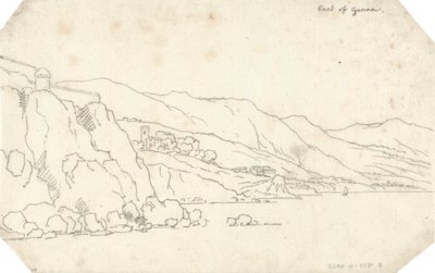 Ten oosten van Genua door John Robert Cozens