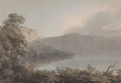Meer van Vico Tussen Rome en Florence door John Robert Cozens