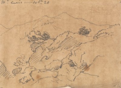 Mont Cenis, 20 oktober door John Robert Cozens