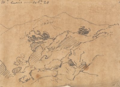 Mont Cenis, 20 oktober door John Robert Cozens
