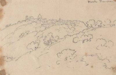 Monte Fiascone door John Robert Cozens