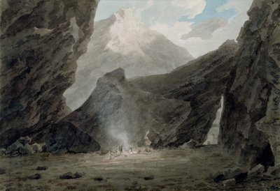 Bij Chiavenna in de Grisons, ca. 1779 door John Robert Cozens