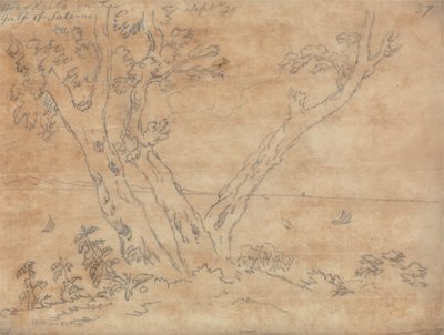 Bij Raito aan de Golf van Salerno door John Robert Cozens