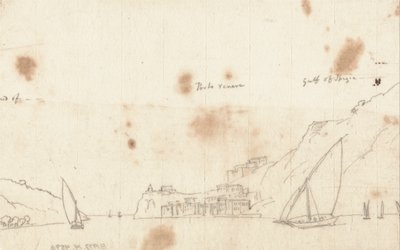 Portovenere door John Robert Cozens
