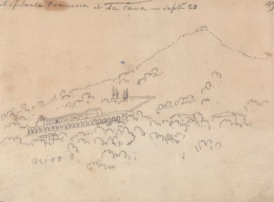 Santa Francesca bij La Cava, 20 september door John Robert Cozens
