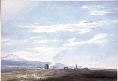 Grafresten in de Campagna nabij Rome door John Robert Cozens