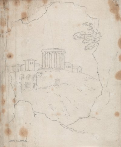 Tempel van Vesta, Tivoli door John Robert Cozens