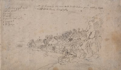De oevers van de Avon bij Hotwells door John Robert Cozens