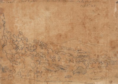De kust onder Vietri door John Robert Cozens