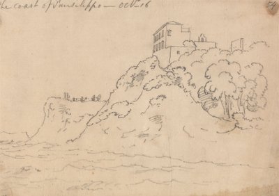 De kust van Posillipo, 16 oktober door John Robert Cozens